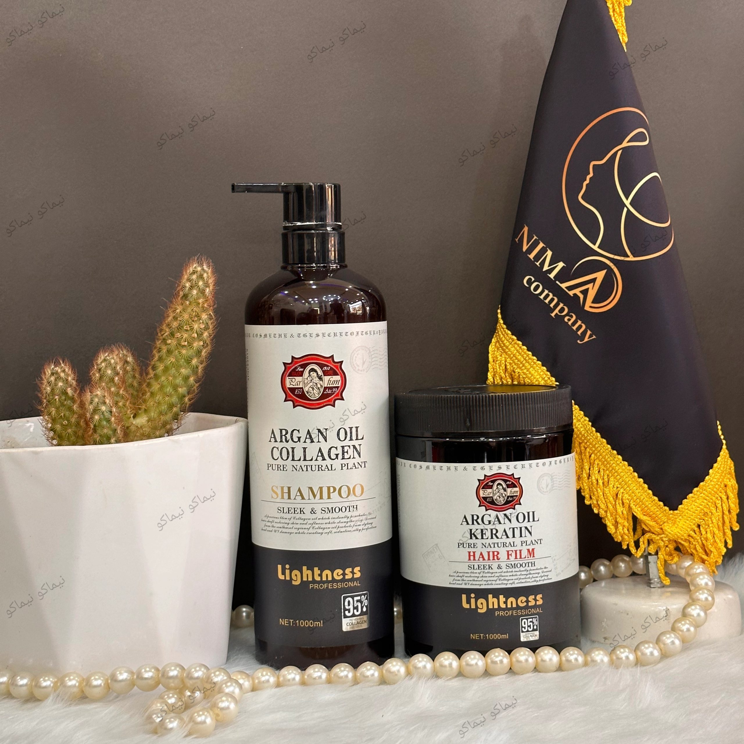 شامپو وماسک لایتنس سفید شامپو وماسک لایتنس سفید