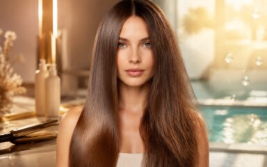 چرا کراتین مو بعد از یک ماه از بین می‌رود، تصویر مقایسه موی صاف کراتین شده و موی وز